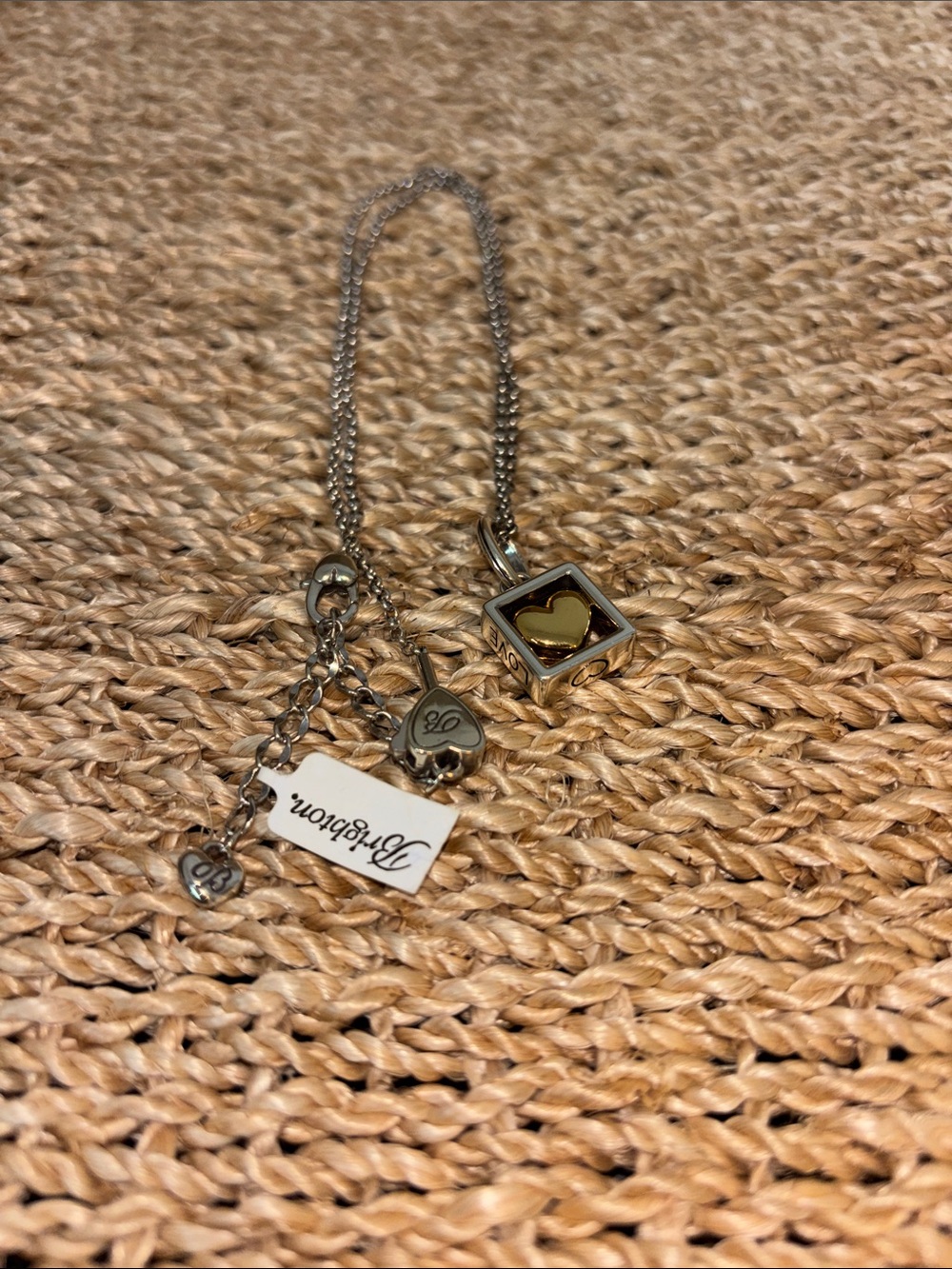 NWT Brighton Necklace Love Always Two-Tone Heart In A Box